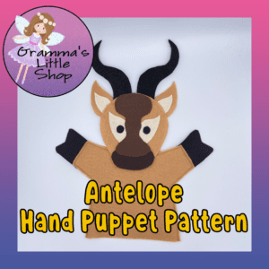 Antelope Hand Puppet DIY Pattern