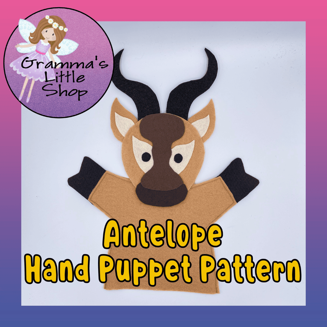 Antelope Hand Puppet DIY Pattern