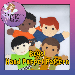 Boy Hand Puppet Pattern