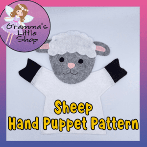 Sheep Hand Puppet Pattern - Easy-to-Follow PDF Sewing Pattern
