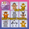 8 Safari Animal Hand Puppet Patterns - Easy-to-Follow PDF Sewing Pattern