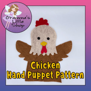 Chicken Hand Puppet Pattern