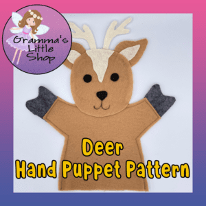 Deer Hand Puppet Pattern for Pretend Play