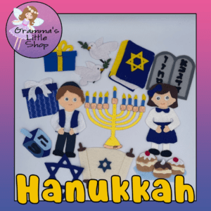 Hanukkah Felt Story Board Pattern: Celebrate the Festival of Lights with Our Holiday DIY Pattern