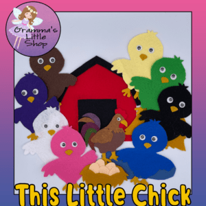 Little Chick Color Teaching Activity - Easy-to-Follow Pattern for a Fun Felt Story