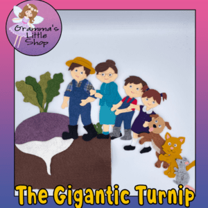 The Gigantic Turnip Felt Story Pattern based on the Russian Folktale