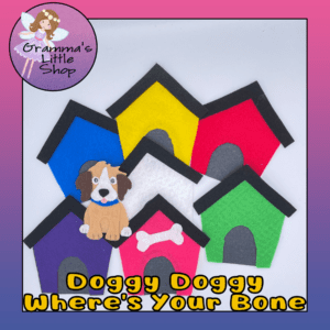 Doggy, Doggy, Where's Your Bone? DIY Felt Hide and Seek Game Pattern