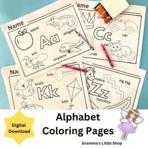 Alphabet Coloring Pages, ABC Coloring Pages