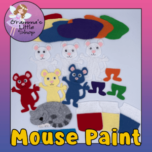 Mouse Paint Interactive Felt Story Pattern