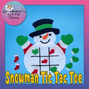 Snowman Tic Tac Toe