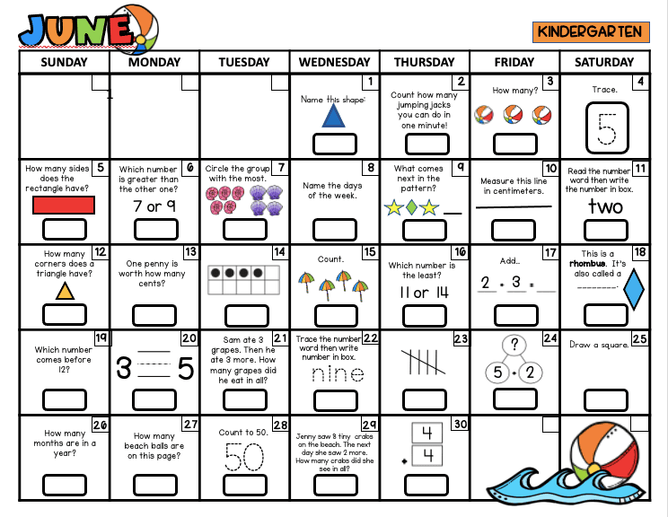 Faithfully Teaching at Home-SSSummerMathCalendar1