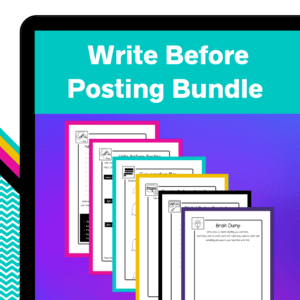 Write Before Posting Printable Bundle