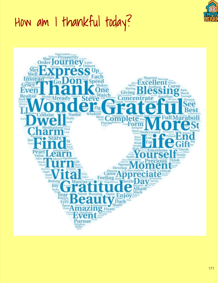 The Mindful Journey for the Growing Reader - Gratitude