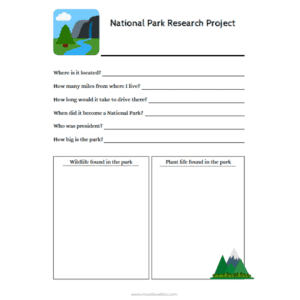 National Park Research Project Template